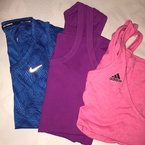 Women’s Nike & adidas tanktops